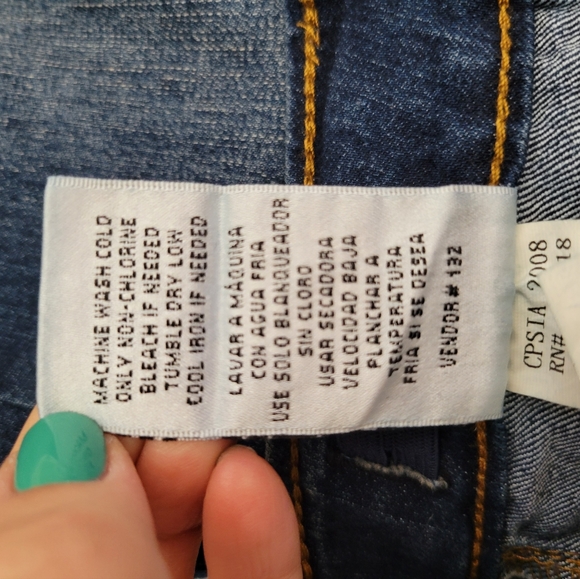 NWOT Joe's Jeans Skinny Mid Rise Dark Wash Jeans Size 14 - Picture 5 of 8